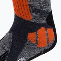 Skarpety narciarskie X-Socks Ski Rider 4.0 stone grey melange/x-orange 3