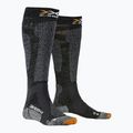 Skarpety narciarskie X-Socks Carve Silver 4.0 anthracite melange/black melange 4