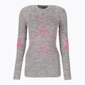 Longsleeve termoaktywny damski X-Bionic Energy Accumulator 4.0 Melange grey melange/pink
