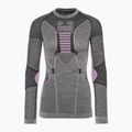 Longsleeve termoaktywny damski X-Bionic Apani 4.0 Merino black/grey/pink