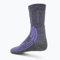 Skarpety damskie X-Socks Trek X Merino grey purple melange/grey melange 2