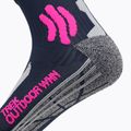 Skarpety damskie X-Socks Trek Outdoor midnight blue/pink/lt grey melange 3
