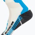 Skarpety narciarskie damskie X-Socks Ski Silk Merino 4.0 white/black/turquoise 4