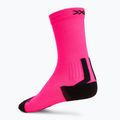 Skarpety X-Socks Run Discover Crew fluo pink/x black 2