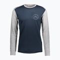 Bluza termoaktywna męska SCOTT Defend Merino dark blue/light grey melange