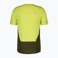 Koszulka rowerowa męska SCOTT Trail Flow DRI btter yellow/fir green 2