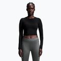 Top do biegania damski On Running Movement Long-T Crop black
