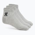Skarpety On Running Logo Sock Mid 3 pary heather gray