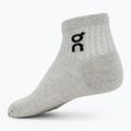 Skarpety On Running Logo Sock Mid 3 pary heather gray 2