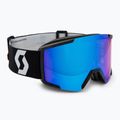 Gogle narciarskie SCOTT Shield mineral black/white/amp iluminator blue chrome