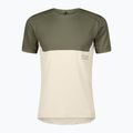 Koszulka do biegania męska SCOTT Endurance Tech hay green/cotton white