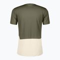 Koszulka do biegania męska SCOTT Endurance Tech hay green/cotton white 2