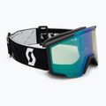 Gogle narciarskie SCOTT Shield black/white/amp aurora green chrome