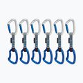Zestaw ekspresów wspinaczkowych Mammut Crag Keylock Indicator 6 szt. silver ultramarine
