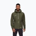 Kurtka przeciwdeszczowa męska Mammut Crater IV HS Hooded dark marsh
