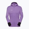 Bluza trekkingowa damska Mammut Taiss Light ML Hooded lavandin black 5