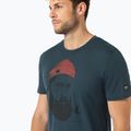 Koszulka męska super.natural Sailor Tee blueberry/jet black/high risk red 2