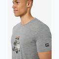 Koszulka męska super.natural Carski cashmere grey melange/various 4