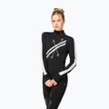Longsleeve damski super.natural KryTeeede Col T-Neck Light jet black/white/mountain trail gl/white