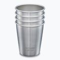 Kubki turystyczne Klean Kanteen Pint Cup 4 sztuki brushed stainless