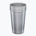 Kubki turystyczne Klean Kanteen Pint Cup 4 sztuki brushed stainless