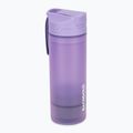 Butelka turystyczna z filtrem Bachgold Selfpress Waterfilter 500 ml lila