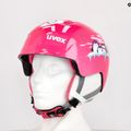 Kask narciarski dziecięcy UVEX Manic Jr pink penguin 11