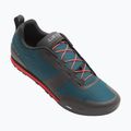Buty rowerowe platformy męskie Giro Tracker Fastlace harbor blue/bright red 2
