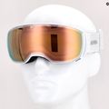 Gogle narciarskie Alpina Estetica Q-Lite pearlwhite gloss/mandarin sph 10