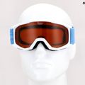 Gogle narciarskie dziecięce Alpina Piney white/ skyblue matt/ orange 10