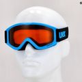 Gogle narciarskie dziecięce UVEX Speedy Pro Jr blue/lasergold clear 7