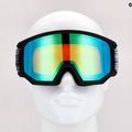 Gogle narciarskie UVEX Athletic FM black matt/mirror green lasergold lite 7