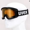 Gogle narciarskie UVEX G.gl 3000 P black matt/polavision brown clear 7