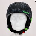 Kask narciarski dziecięcy Alpina Pizi black/green camo matt 15