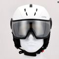 Kask narciarski UVEX Instinct Visor white/black matt/mirror silver/smoke 9