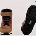 Buty trekkingowe dziecięce Jack Wolfskin Vojo Lt Texapore Mid brown/pink 11