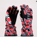 Rękawice snowboardowe damskie ROXY Cynthia Rowley true black/white/red 11