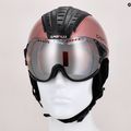Kask narciarski CASCO SP-2 Visor Carbonic black/rose 10