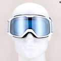 Gogle narciarskie UVEX Elemnt FM white matt/mirror silver clear blue 12