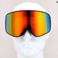 Gogle narciarskie Red Bull SPECT Rush matt black/black/orange red mirror/red snow 8