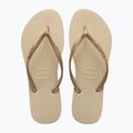 Japonki damskie Havaianas Slim sand grey / light golden 10