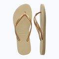 Japonki damskie Havaianas Slim sand grey / light golden 11