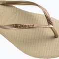 Japonki damskie Havaianas Slim sand grey / light golden 12