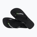 Japonki Havaianas Brasil Logo black/black 11