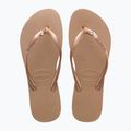 Japonki damskie Havaianas Slim Crystal Sw II rode gold 11