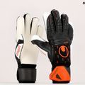 Rękawice bramkarskie uhlsport Speed Contact Soft Pro czarne/białe/neonowe pomarańczowe 9