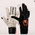 Rękawice bramkarskie uhlsport Speed Contact Supergrip+ Hn czarne/białe/neonowe pomarańczowe 9