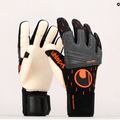 Rękawice bramkarskie uhlsport Speed Contact Absolutgrip Reflex czarne/białe/neonowe pomarańczowe 9