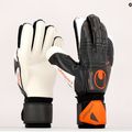 Rękawice bramkarskie uhlsport Speed Contact Soft Flex Frame czarne/białe/neonowe pomarańczowe 9