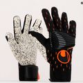 Rękawice bramkarskie uhlsport Speed Contact Supergrip+ Reflex czarne/białe/neonowe pomarańczowe 9